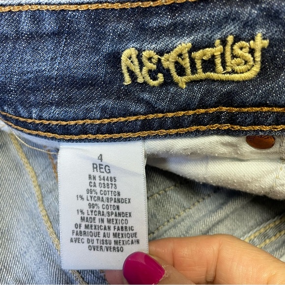 Vintage 90s Y2K American Eagle AE Artist Jeans Womens 4 Low Rise Blue Denim - Picture 10 of 12